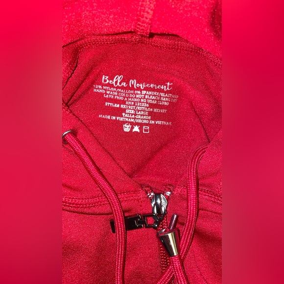 HOODIE STRECH RED SIZE L - Picture 7 of 7